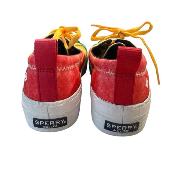 Sperry Women's Crest Vibe Platform Sneaker SNOWCONE Tie Dye Rainbow 6 - Picture 5 of 6